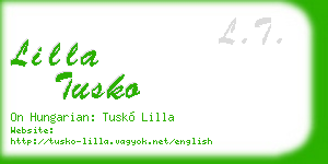 lilla tusko business card