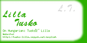 lilla tusko business card